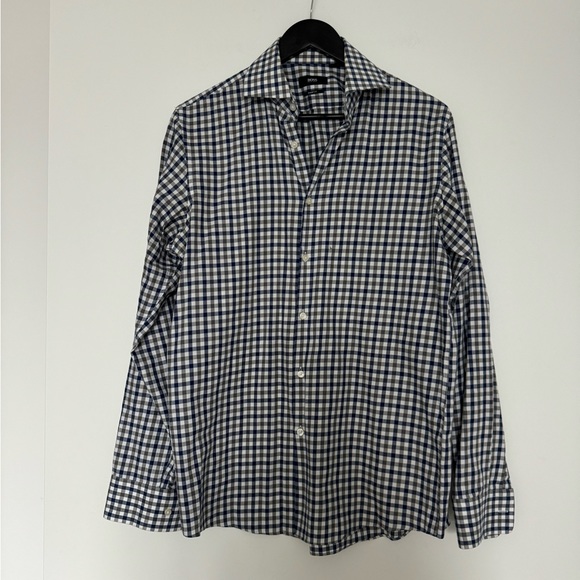 Hugo Boss Sharp Fit Plaid Dress Shirt - Picture 1 of 4